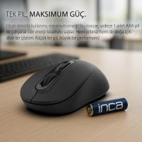 INCA IWM-288T Bluetooth & 2.4G Kablosuz siyah Ergonomic Design Silent  - 3
